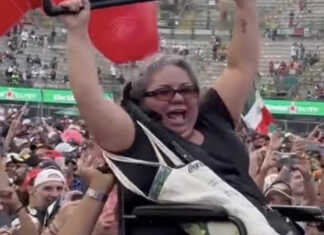 Familia de ‘Checo’ Pérez busca a aficionada en silla de ruedas