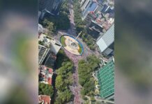 Marchan por la defensa del INE en CDMX INE