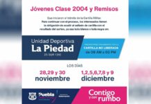 Jóvenes Clase 2004 y remisos deben acudir a sellar Cartilla Militar Jóvenes