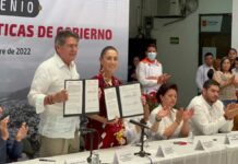 Sheinbaum firma convenio con edil de Tuxtla Gutiérrez Sheinbaum
