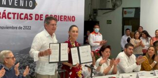 Sheinbaum firma convenio con edil de Tuxtla Gutiérrez Sheinbaum