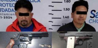 Caen dos por posesión de arma de fuego en San Andrés Cholula Arma