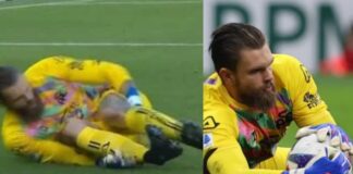 Arquero de Polonia sufre impactante lesión de tobillo arquero