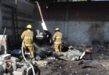 Bomberos de Cholula sofocan incendio en Mexicaltzingo bomberos