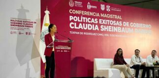 Sheinbaum realiza conferencia magistral en Tuxpan sheinbaum