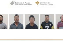 Con drogas detienen a asaltantes de transporte público en Puebla transporte