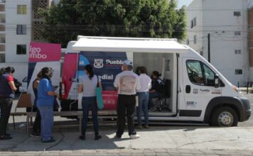 Unidad móvil facilita pago anticipado de predial en Puebla capital Unidad