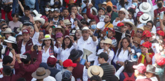 Marcha por la 4T no fue para impulsar candidaturas: corcholatas de Morena Marcha