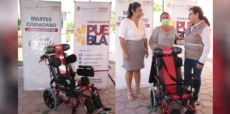 SEDIF entrega silla de ruedas a menor con parálisis en Yeloixtlahuaca SEDIF