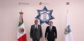 Sergio Salomón se reúne con secretario de Seguridad Pública Sergio