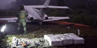 Aseguran en Chiapas aeronave con 270 kg de cocaína Chiapas