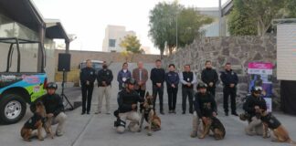 Se integran 10 perros a la Unidad Canina de la SSC Puebla