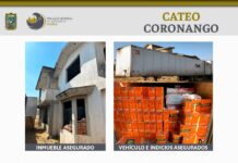 Recuperan más de 300 cajas de licor tras cateo en Coronango
