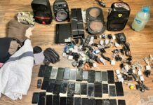 Incautan droga, alcohol y celulares en penal de Huejotzingo penal