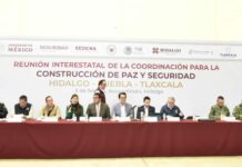 Puebla fortalece estrategias de seguridad con Hidalgo y Tlaxcala