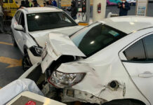 Accidente en gasolinera de Cuautlancingo deja daños materiales Accidente