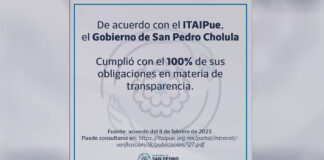 San Pedro Cholula cumple con obligaciones en transparencia: ITAIPUE Cholula