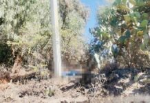 Hallan cadáver suspendido en cables de electricidad en Acatzingo