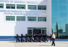 El 60% de la academia de policía aprueban control de confianza en Puebla policias