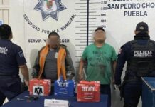 ¡Ladrones y borrachos! caen 2 sujetos por robar 4 cajas de cervezas