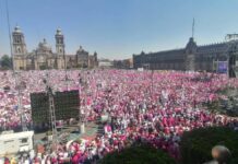 Inicia marcha en defensa del INE en el Zócalo de la CDMX