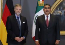 Sergio Salomón se reúne con el Embajador de Alemania en México