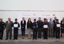Anuncian aumento salarial a Policía Auxiliar y renovación de patrullas