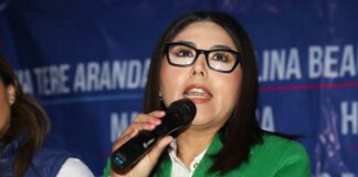 Genoveva Huerta se deslinda de bardas con pintas alusivas a su nombre Genoveva