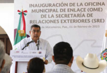 Gobernador inaugura Oficina de Enlace de la SRE en Izúcar SRE