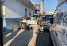 Choque en colonia Chulavista deja dos lesionados