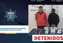 Caen 2 personas por robo de medicamentos en clínica 12 del IMSS