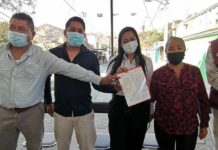 Entrega Ariadna Ayala obras de drenaje en dos juntas auxiliares