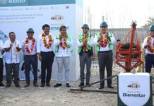 Colocan primera piedra del Banco de Bienestar en Ajalpan Bienestar