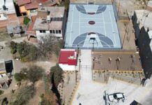 Inauguran cancha de usos múltiples en colonia Benito Juárez de Atlixco cancha