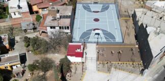 Inauguran cancha de usos múltiples en colonia Benito Juárez de Atlixco cancha