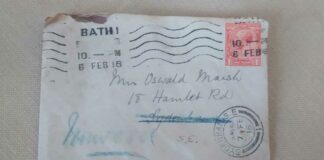 Carta llega a su destino en Londres más de un siglo después Carta