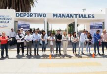 Paola Angon entrega rehabilitación de Unidad Deportiva Manantiales Angon
