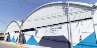 Paola Angon entrega rehabilitación del Tianguis Mixquitla Angon