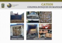 FGE asegura drogas y pañales robados tras cateo en Bosques de Manzanilla FGE