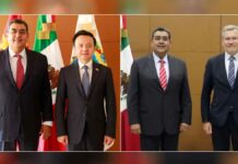 Gobernador estrecha lazos con embajadores de China y Unión Europea Gobernador