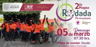 Atlixco realizará la Segunda Magna Rodada por la Inclusión Inclusión