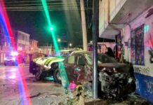 Patrulla choca contra auto en San Baltazar Campeche; hay seis lesionados Patrulla