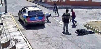 Ebrios someten y apalean a policías en Romero Vargas Policías