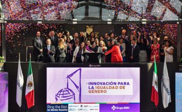 Rectora UDLAP participa en “Ring the bell for gender equality 2023” UDLAP