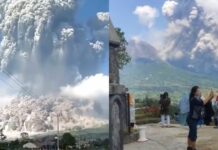 Entra en erupción el volcán Merapi en Indonesia