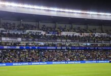 Se registra bronca en La Corregidora durante el juego entre Querétaro y Cruz Azul Estadio La Corregidora - Queretaro