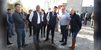 Amplían red de drenaje en San Isidro Castillotla drenaje