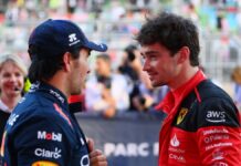 Checo Pérez arrancará tercero en Azerbaiyán; Leclerc, primero Checo Pérez