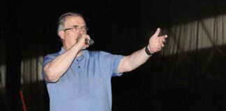 Ebrard muestra músculo político durante mitin en Puebla Ebrard