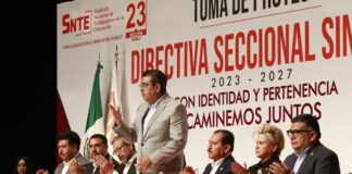 Gobernador asiste a tomas de protesta de dirigentes de secciones 51 y 23 SNTE Gobernador